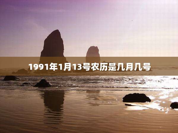 1991年1月13号农历是几月几号