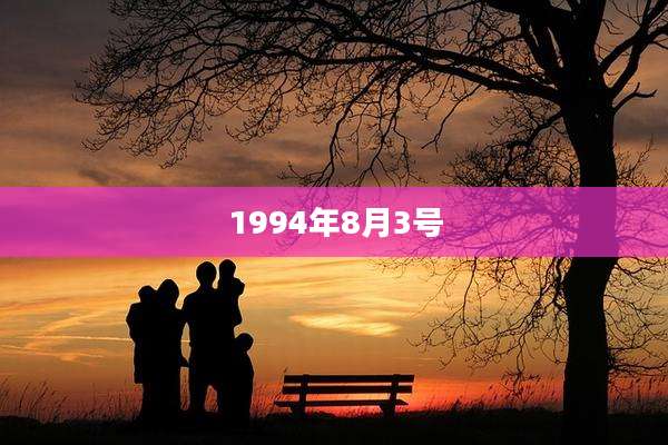 1994年8月3号