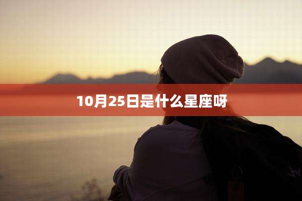 10月25日是什么星座呀