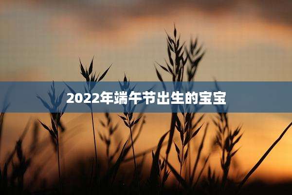 2022年端午节出生的宝宝