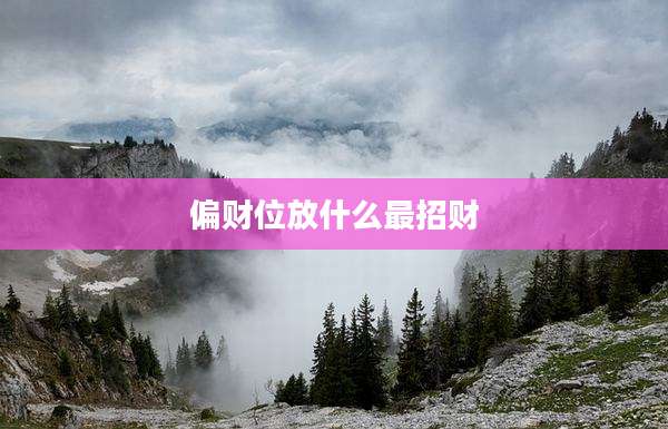 偏财位放什么最招财