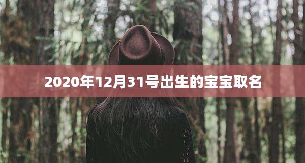 2020年12月31号出生的宝宝取名