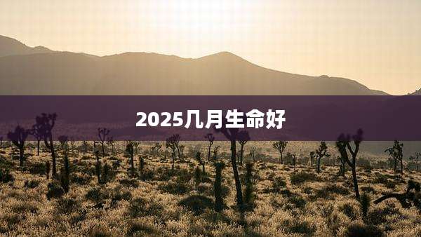 2025几月生命好