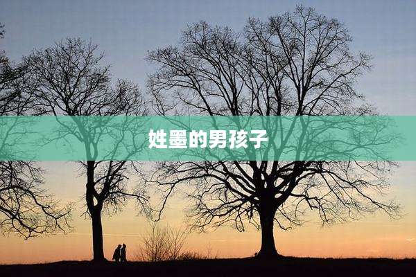 姓墨的男孩子