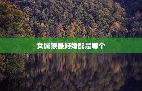 女属猴最好婚配是哪个