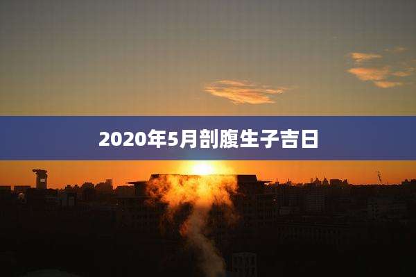 2020年5月剖腹生子吉日