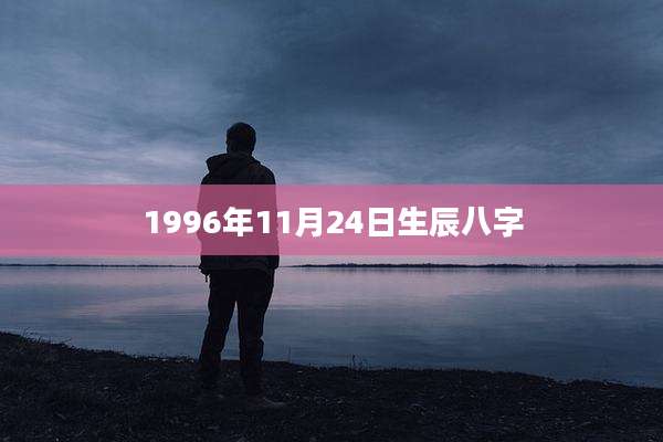1996年11月24日生辰八字