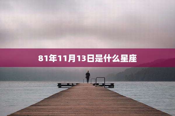81年11月13日是什么星座