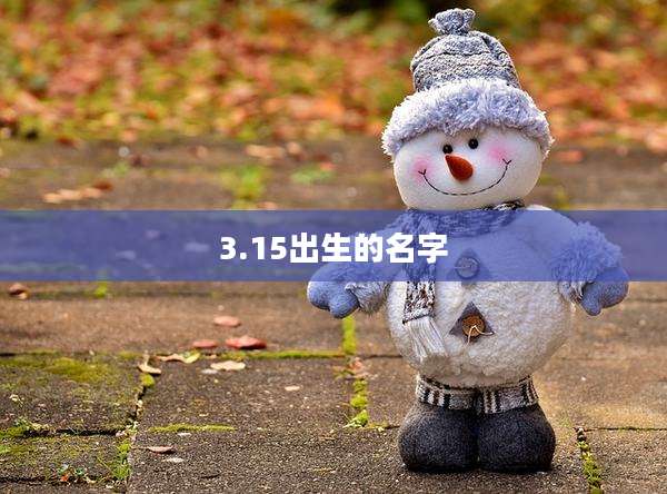 3.15出生的名字