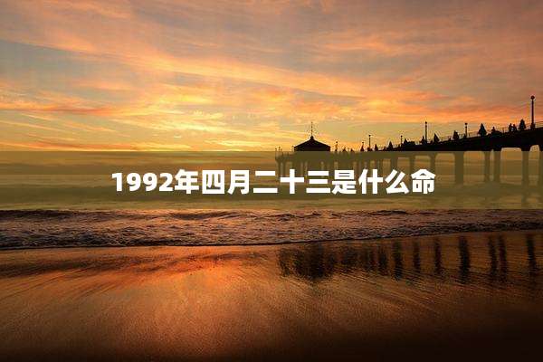 1992年四月二十三是什么命