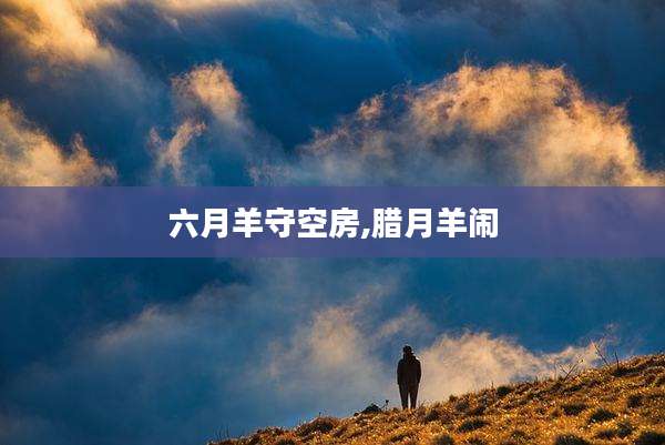 六月羊守空房,腊月羊闹