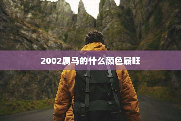 2002属马的什么颜色最旺