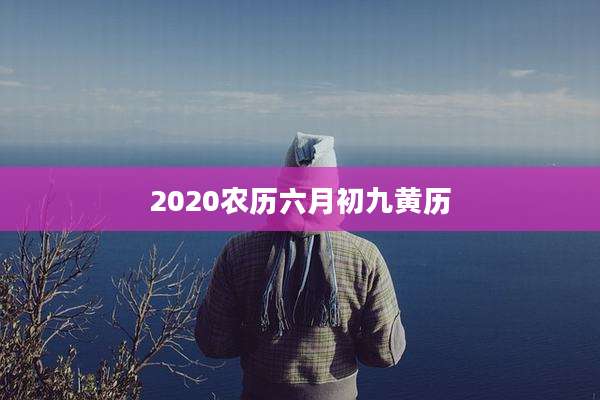 2020农历六月初九黄历