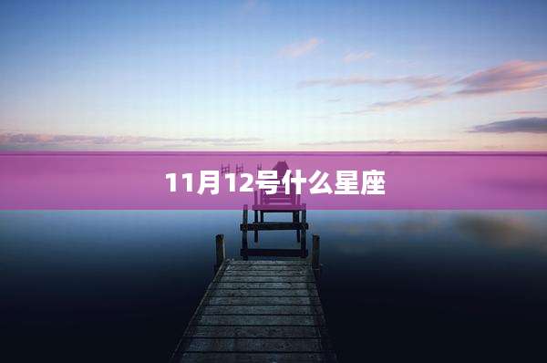 11月12号什么星座