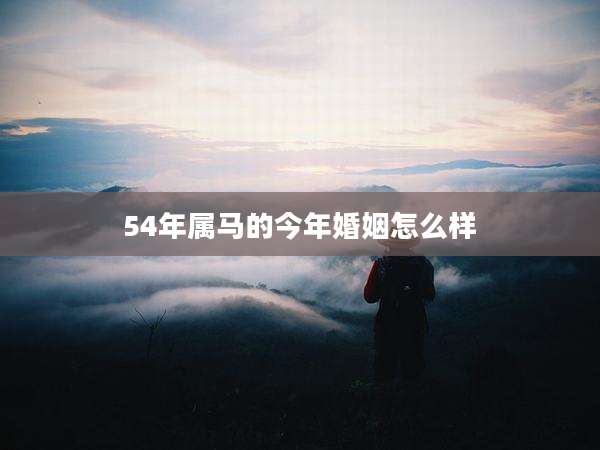 54年属马的今年婚姻怎么样