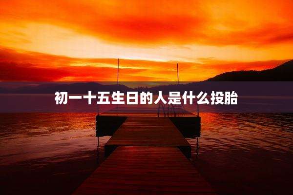 初一十五生日的人是什么投胎