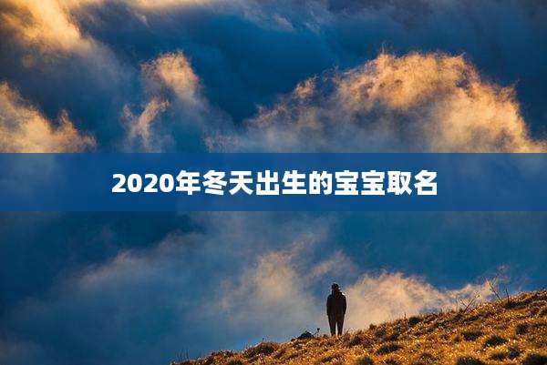 2020年冬天出生的宝宝取名
