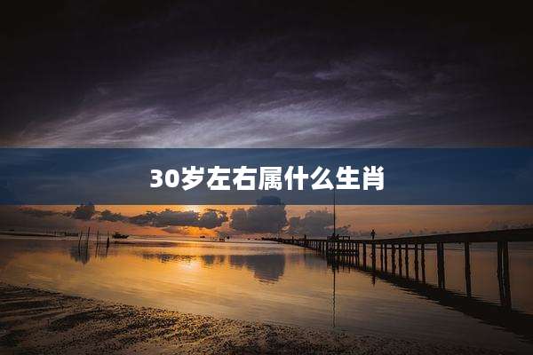 30岁左右属什么生肖