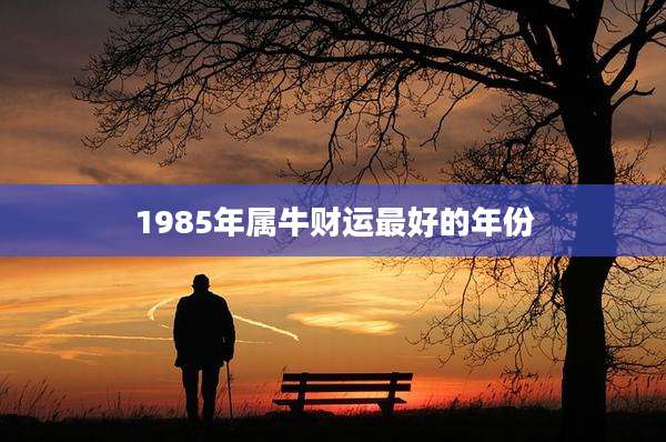 1985年属牛财运最好的年份