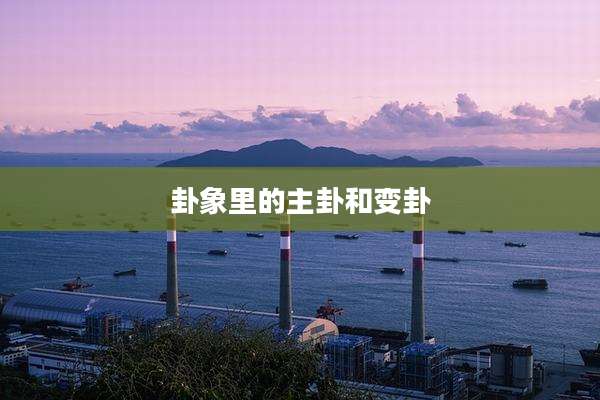 卦象里的主卦和变卦
