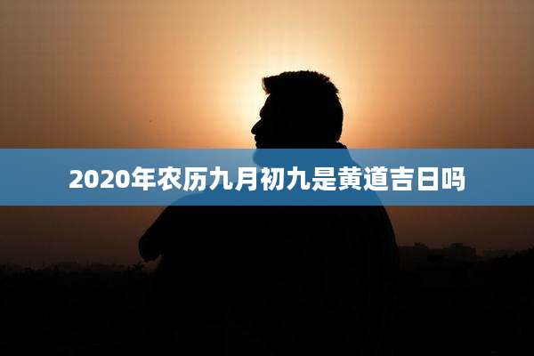 2020年农历九月初九是黄道吉日吗