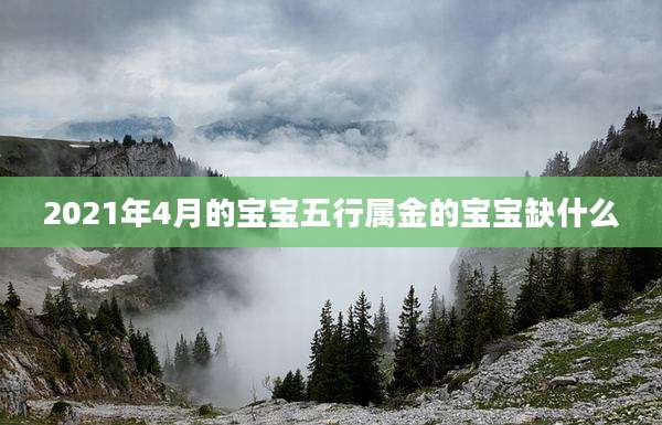 2021年4月的宝宝五行属金的宝宝缺什么