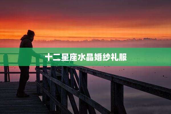 十二星座水晶婚纱礼服
