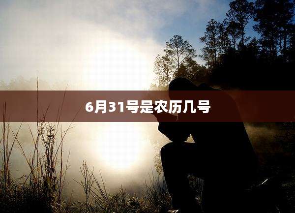 6月31号是农历几号