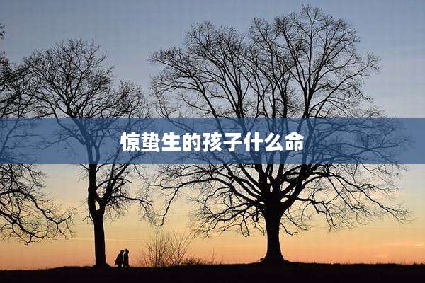惊蛰生的孩子什么命
