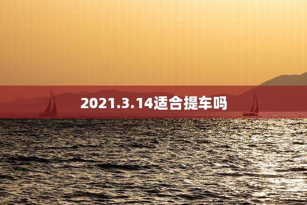 2021.3.14适合提车吗
