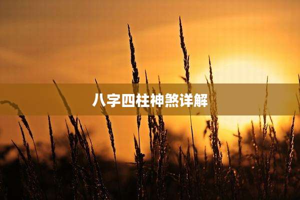 八字四柱神煞详解