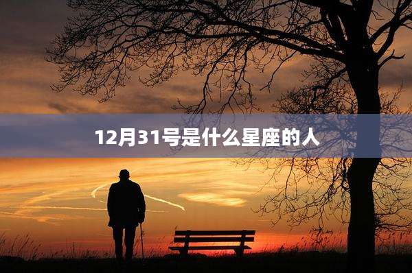 12月31号是什么星座的人