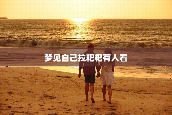 梦见自己拉粑粑有人看