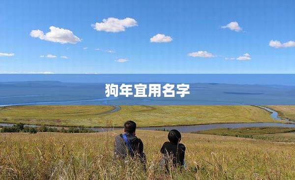 狗年宜用名字