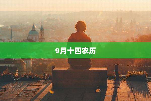 9月十四农历