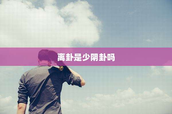 离卦是少阴卦吗