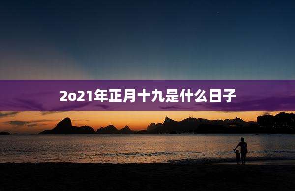 2o21年正月十九是什么日子