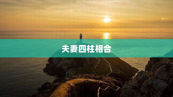夫妻四柱相合
