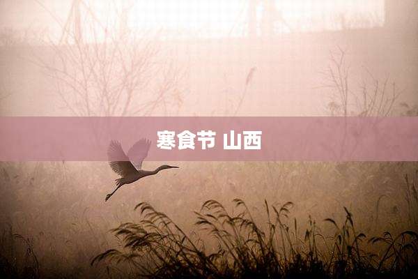 寒食节 山西