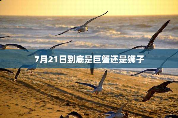 7月21日到底是巨蟹还是狮子