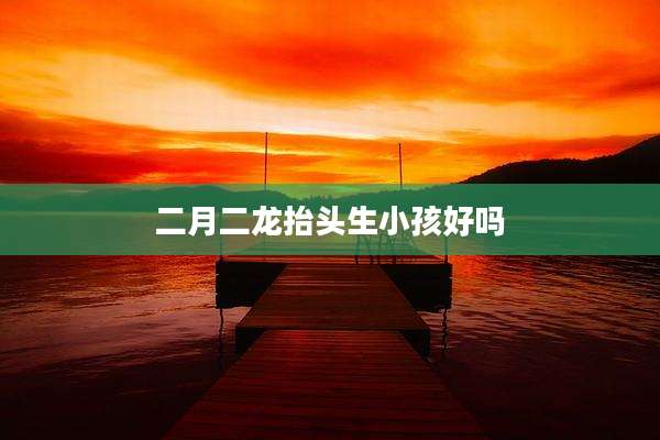 二月二龙抬头生小孩好吗