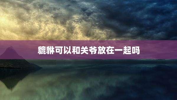 貔貅可以和关爷放在一起吗