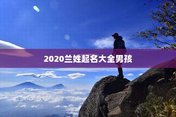 2020兰姓起名大全男孩