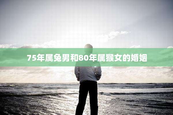 75年属兔男和80年属猴女的婚姻