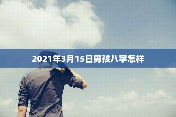 2021年3月15日男孩八字怎样