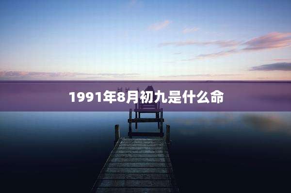 1991年8月初九是什么命