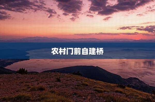 农村门前自建桥