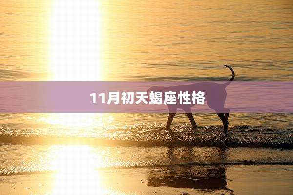 11月初天蝎座性格