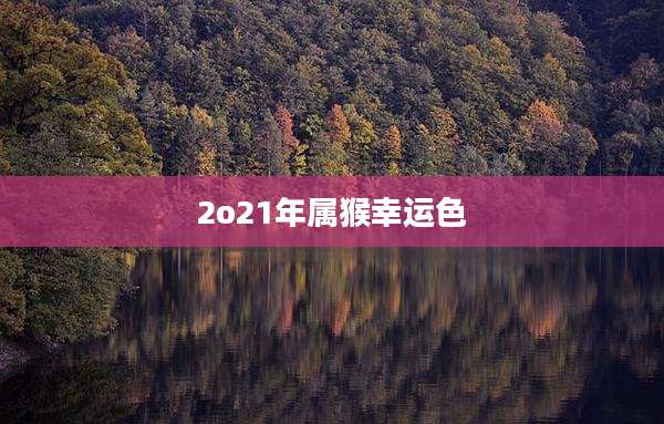 2o21年属猴幸运色