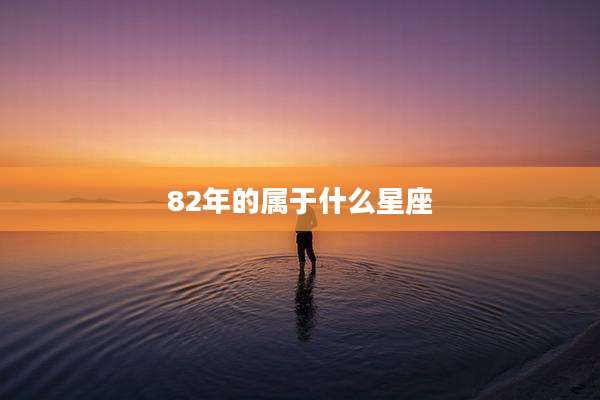 82年的属于什么星座